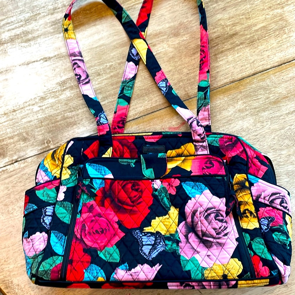 Vera Bradley Havana Rose Quilted Diaper Bag, brand new, w/o optional long strap.